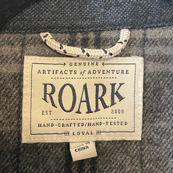 Roark Gray Plaid Casual Button Down Shirt - Picture 4 of 9